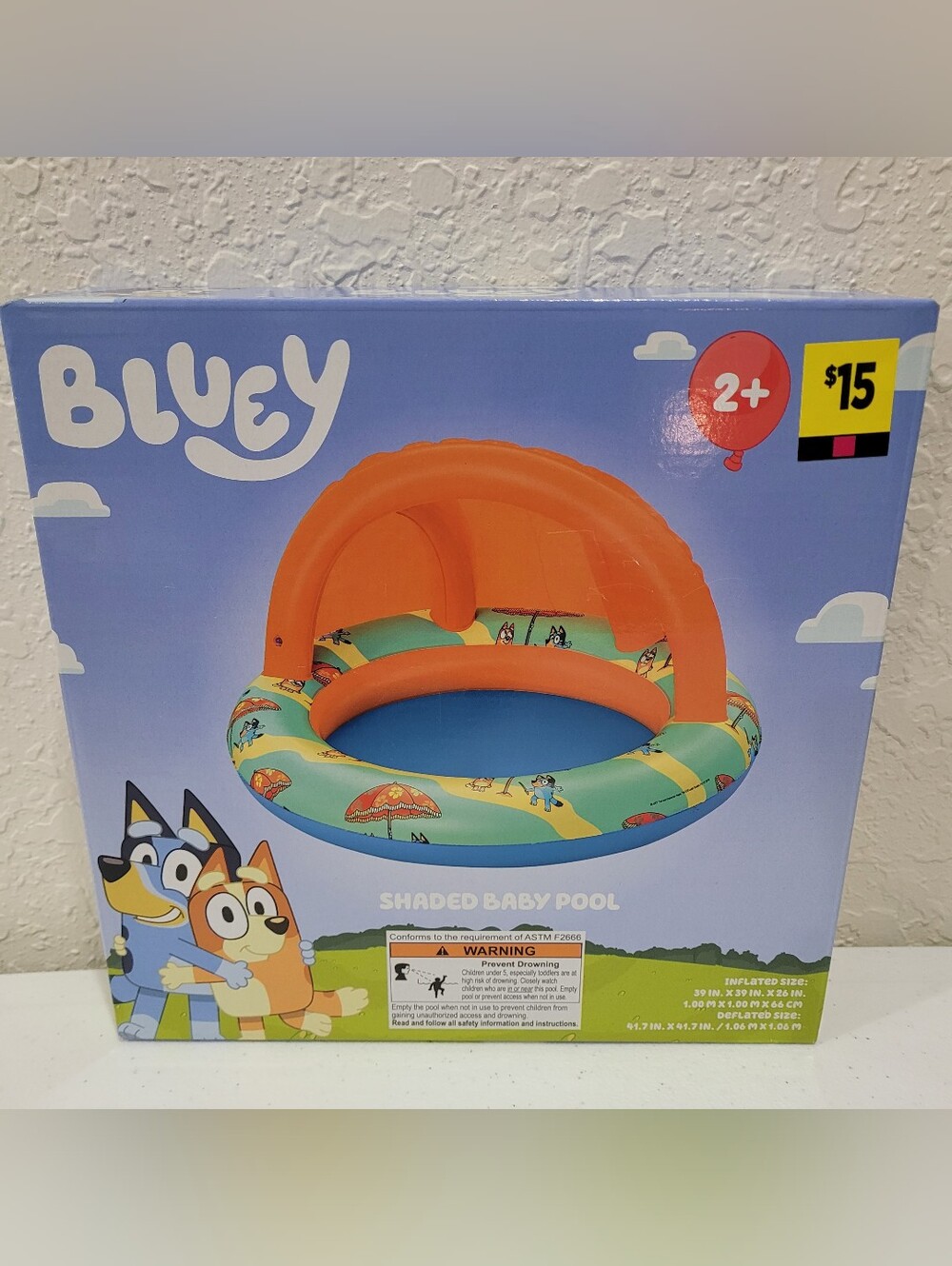 Bluey Shaded Baby Pool
